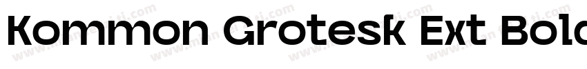 Kommon Grotesk Ext Bold字体转换